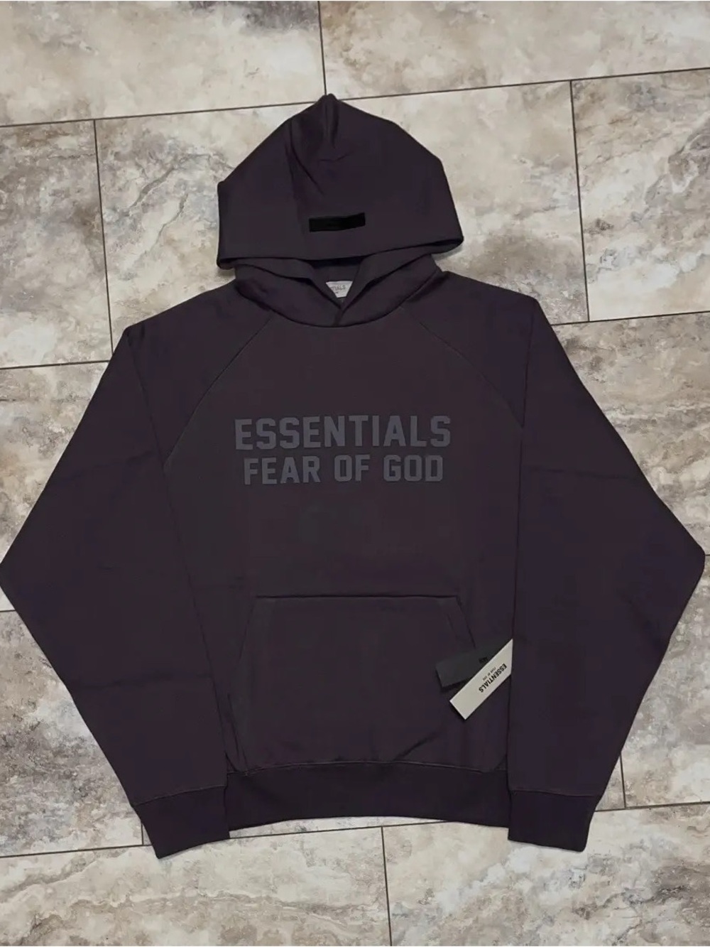 Fear of God Essentials Pullover Hoodie in Deep Charcoal